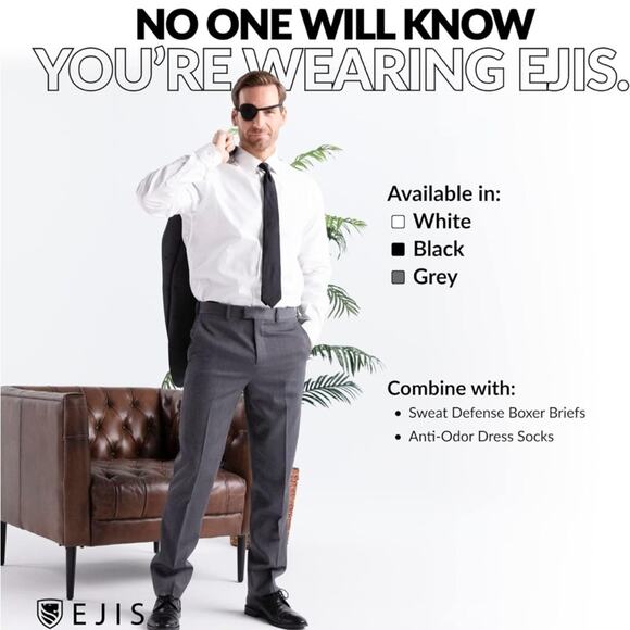 Sweatproof Undershirt Mens Modal V Neck w Sweat Pads XXLarge - Picture 7 of 12